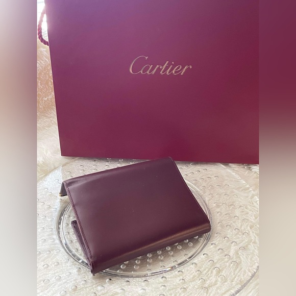 Cartier Bordeaux Leather Wallet - Picture 8 of 8